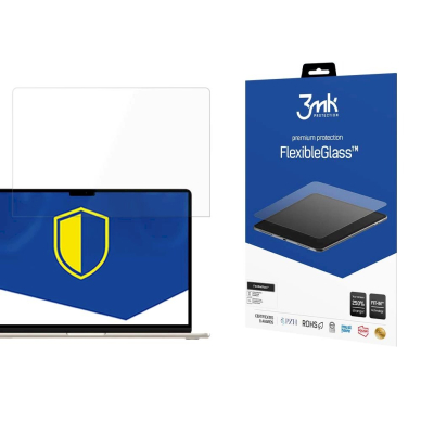 MacBook Air 15" 2023 (M2) 3mk FlexibleGlass™ lankstus apsauginis stiklas