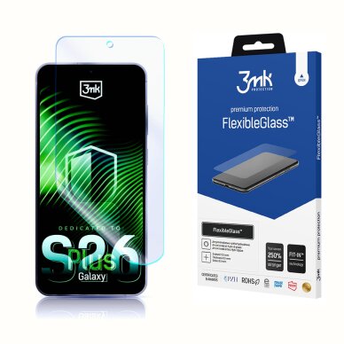 Samsung Galaxy S26+ 3mk FlexibleGlass hibridinis stiklas Samsung Galaxy S26+ 3mk FlexibleGlass hibridinis stiklas