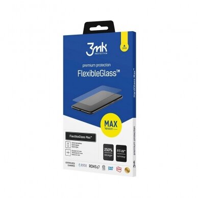 3mk FlexibleGlass Max™ Lankstus apsauginis stiklas iPhone 12 Pro Max 3mk FlexibleGlass Max™ Lankstus apsauginis stiklas iPhone 12 Pro Max