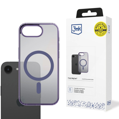 3mk Frosty MagCase dėklas Apple iPhone 16E - violetinis