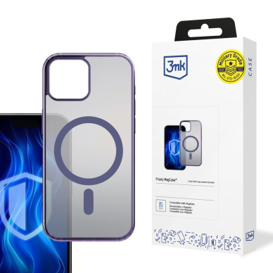 3mk Frosty MagCase Violetinis Dėklas Apple iPhone 14 Plus - Violetinis 3mk Frosty MagCase Violetinis Dėklas Apple iPhone 14 Plus - Violetinis