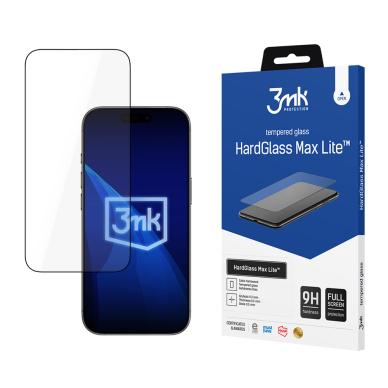 iPhone Air 3mk HardGlass Max Lite Black grūdintas stiklas