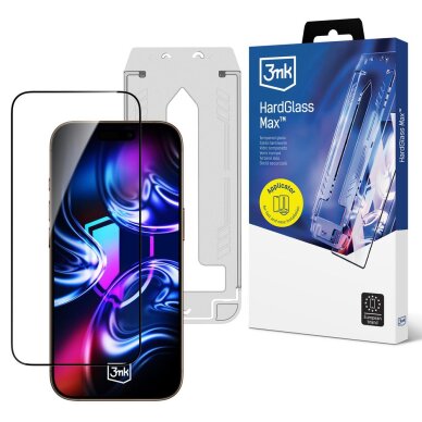 iPhone 17 Pro Max 3mk HardGlass Max grūdintas stiklas iPhone 17 Pro Max 3mk HardGlass Max grūdintas stiklas