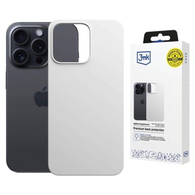 Apple iPhone 14 Pro 3mk Hardy MagSilicone dėklas – baltas