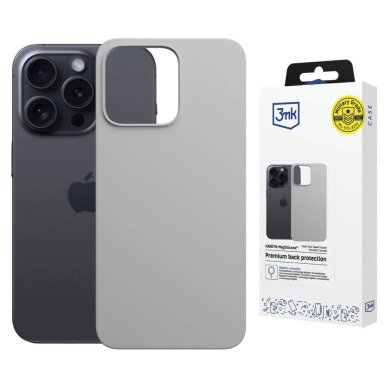 iPhone 16 Pro dėklas 3mk Hardy MagSilicone – pilkas