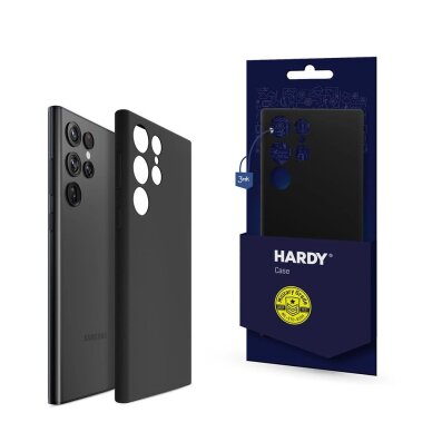 Samsung Galaxy S24 Ultra dėklas 3mk Hardy MagSilicone – juodas