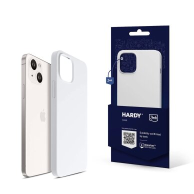 iPhone 14 Plus dėklas 3mk Hardy Silicone MagCase – baltas iPhone 14 Plus dėklas 3mk Hardy Silicone MagCase – baltas