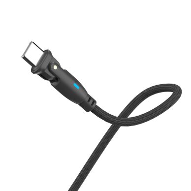 Krovimo kabelis 3mk Hyper Cable N-SERIES USB-C / USB-C 2 m 20V/3A 60 W – juodas 8