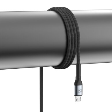 Krovimo kabelis 3mk Hyper Cable N-SERIES USB-A / MicroUSB 1 m 5V/2.4A 12 W – juodas 6 Krovimo kabelis 3mk Hyper Cable N-SERIES USB-A / MicroUSB 1 m 5V/2.4A 12 W – juodas 6