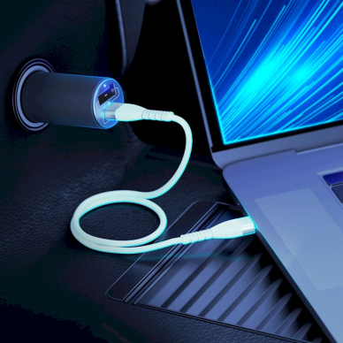 3mk Hyper Car Įkroviklis USB-C USB-A 100W - silver 2 3mk Hyper Car Įkroviklis USB-C USB-A 100W - silver 2