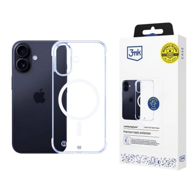 iPhone 16 dėklas 3mk Just20g MagCase – skaidrus