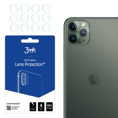 iPhone 11 Pro Max 3mk Lens Protection kameros apsauginis stiklas iPhone 11 Pro Max 3mk Lens Protection kameros apsauginis stiklas
