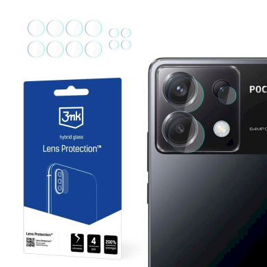Poco X6 5G 3mk Lens Protection™ hibridinis kameros stiklas Poco X6 5G 3mk Lens Protection™ hibridinis kameros stiklas