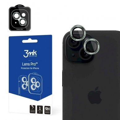 3mk Lens Protection Pro Kameros apsauga iPhone 15 - Žalia 3mk Lens Protection Pro Kameros apsauga iPhone 15 - Žalia