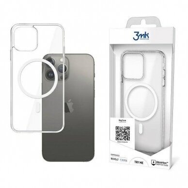 Dėklas 3MK MagCase iPhone 13 Pro Max Permatomas Dėklas 3MK MagCase iPhone 13 Pro Max Permatomas