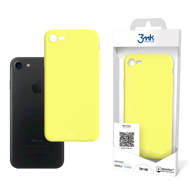 iPhone 7 / 8 / SE 2020 / SE 2022 3mk Matt dėklas – geltonas