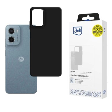Motorola Moto G05 / E15 G4 dėklas 3mk Matt Case – matinės juodos Motorola Moto G05 / E15 G4 dėklas 3mk Matt Case – matinės juodos
