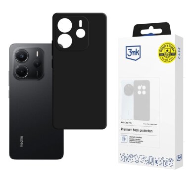 Xiaomi Redmi Note 14 4G dėklas 3mk Matt Case Pro – matinės juodos spalvos Xiaomi Redmi Note 14 4G dėklas 3mk Matt Case Pro – matinės juodos spalvos