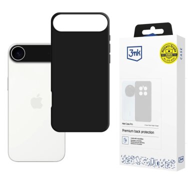 iPhone 17 Air dėklas 3mk Matt Case Pro – matinės juodos iPhone 17 Air dėklas 3mk Matt Case Pro – matinės juodos