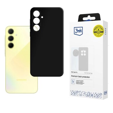 Samsung Galaxy A35 5G dėklas 3mk Matt Case Pro – matinės juodos Samsung Galaxy A35 5G dėklas 3mk Matt Case Pro – matinės juodos