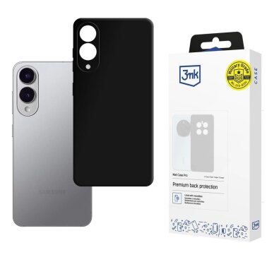 Samsung Galaxy S25 Edge dėklas 3mk Matt Case Pro – matinės juodos spalvos