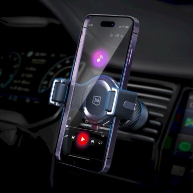 3mk Memo Hug car Telfono laikiklis air vent - Juodas 8 3mk Memo Hug car Telfono laikiklis air vent - Juodas 8