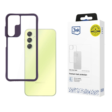 Dėklas 3mk Satin Armor Case+ Purple Samsung Galaxy A25 5G - Permatomas
