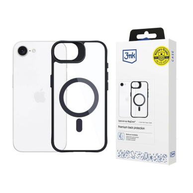 Dėklas 3mk Satin Armor MagCase Apple iPhone 16e / SE 4 - Prematomas