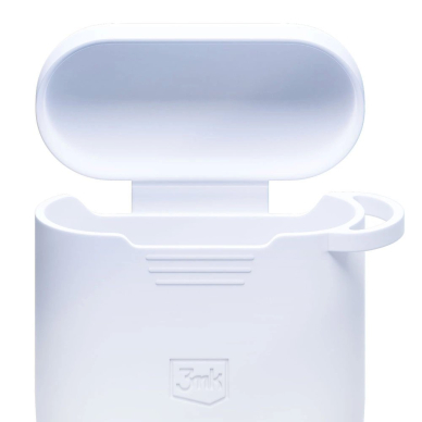 AirPods 2 3mk Silicon dėklas – baltas 10