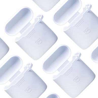 AirPods 2 3mk Silicon dėklas – baltas 11