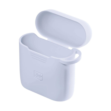 AirPods 2 3mk Silicon dėklas – baltas 4