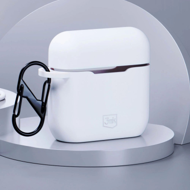 AirPods 3 3mk Silicon dėklas – baltas 1