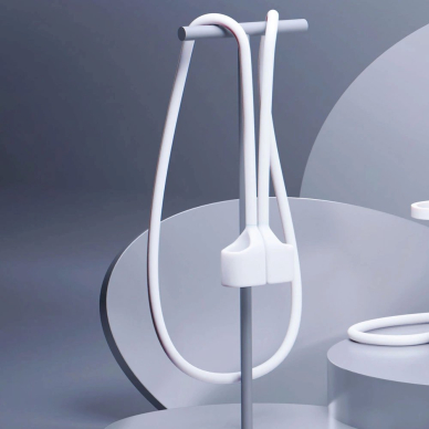 AirPods 3 3mk Silicon dėklas – baltas 3