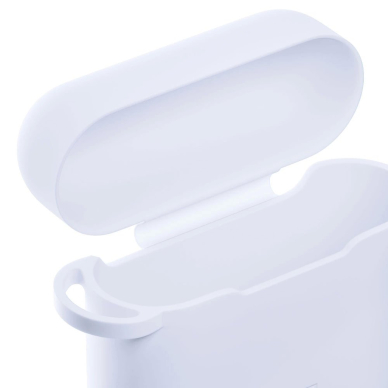 AirPods 3 3mk Silicon dėklas – baltas 9