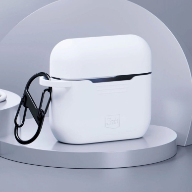 AirPods Pro / AirPods Pro 2 3mk Silicon dėklas – baltas 1