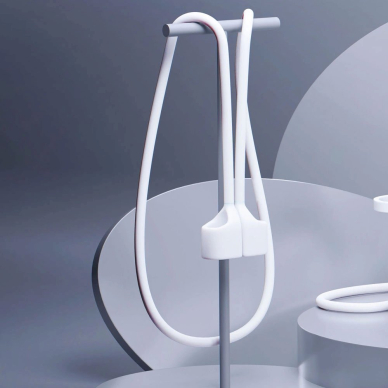 AirPods Pro / AirPods Pro 2 3mk Silicon dėklas – baltas 3