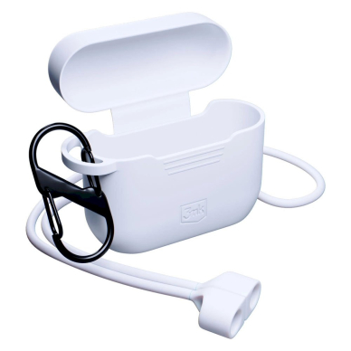 AirPods Pro / AirPods Pro 2 3mk Silicon dėklas – baltas 5