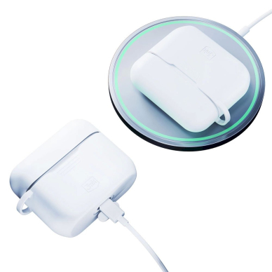 AirPods Pro / AirPods Pro 2 3mk Silicon dėklas – baltas 6