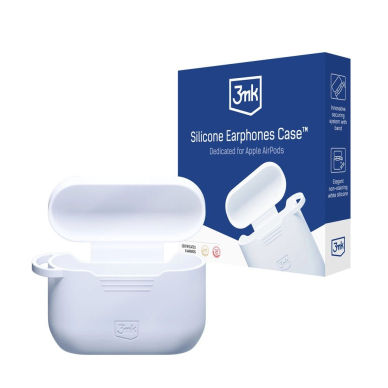 AirPods Pro / AirPods Pro 2 3mk Silicon dėklas – baltas