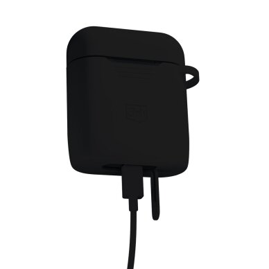 AirPods 4 3mk Silicone dėklas – juodas 2