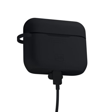 AirPods Pro 3 3mk Silicone dėklas – juodas 5