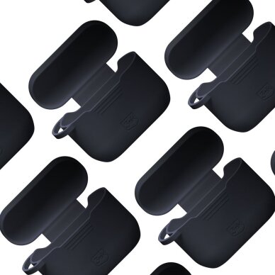AirPods Pro 3 3mk Silicone dėklas – juodas 9