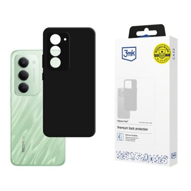 Xiaomi Redmi 15 4G / 15 5G 3mk Silicone dėklas – juodas