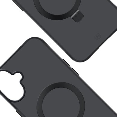 iPhone 17 3mk Smoke Mag&Stand dėklas – juodas 1 iPhone 17 3mk Smoke Mag&Stand dėklas – juodas 1