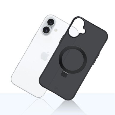 iPhone 17 3mk Smoke Mag&Stand dėklas – juodas 6