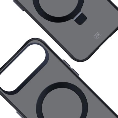 iPhone Air 3mk Smoke Mag&Stand dėklas – juodas 11
