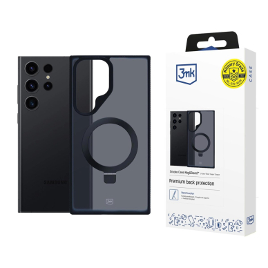 3mk Smoke Dėklas Mag&Stand skirtas Samsung Galaxy S24 ultra - Juodas