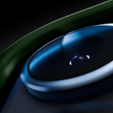 iPhone 17 Pro 3mk Smoke MagCase dėklas – žalias permatomas 4