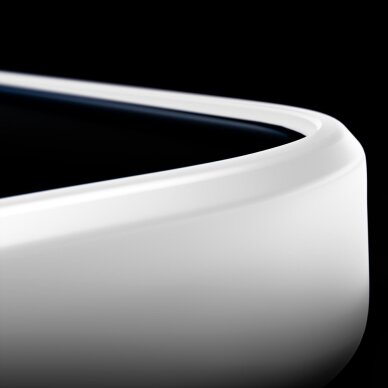 iPhone 17 Pro Max 3mk Smoke MagCase dėklas – baltas permatomas 7