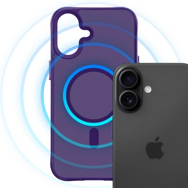 iPhone 17 3mk Smoke MagCase dėklas – violetinis permatomas 5 iPhone 17 3mk Smoke MagCase dėklas – violetinis permatomas 5